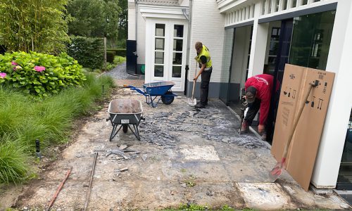 Verwijderen Keramische tegelvloer Verwijderen Keramische tegelvloer